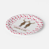 Jubiläum-Party Niedlich Whimsical Moose Pappteller (Schrägansicht)