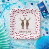 Jubiläum-Party Niedlich Whimsical Moose Pappteller (Party)