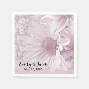 Jubiläum Party Pink Daisy Serviette