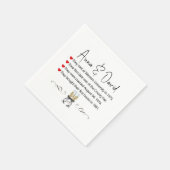 Jubiläum Party Spaß Fakten Serviette (Ecke)