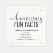 Jubiläum Party Spaß Fakten Unisex Confetti Napkin Serviette (Vorderseite)
