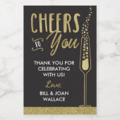 Jubiläum Party Weinflasche Gefallen Etikett (Einzelnes Label)