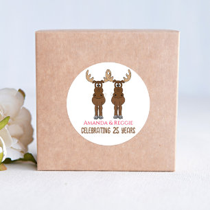 Jubiläum Partys Funny Favor Custom Runder Aufkleber