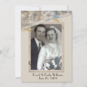 Jubiläum Partys Starfish Foto Rahmen Einladung (Vorderseite)