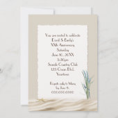 Jubiläum Partys Starfish Foto Rahmen Einladung (Rückseite)