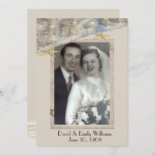 Jubiläum Partys Starfish Foto Rahmen Einladung