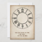 Jubiläum Partys Zeitlose Uhr Einladung (Vorderseite)