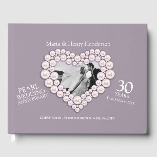 Jubiläum Pearl Hochzeit Foto Herzen 30 Jahre Gästebuch