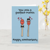 Jubiläum Perfect Match Mr & Mr LGBTQ Pun Card Karte (Gelbe Blume)