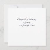 Jubiläum personalisierbare blaue Azulejos (Rückseite)