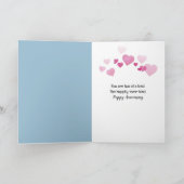 Jubiläum Pinguin Couple on Iceberg Karte (Innenseite)