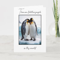 Jubiläum Pinguin Couple on Iceberg