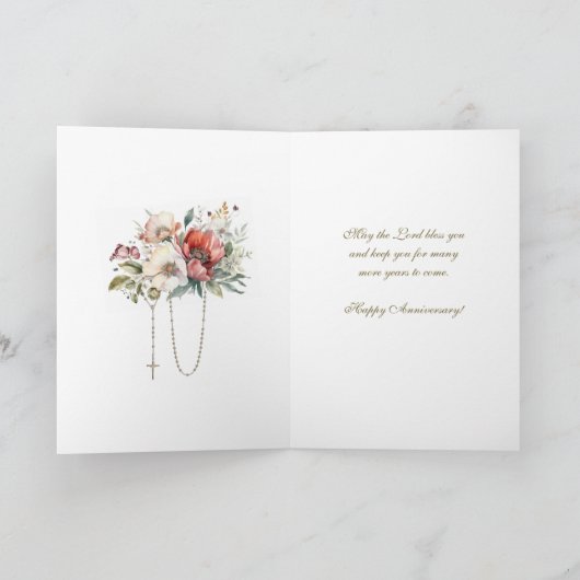 Jubiläum Religiös-Florismus Karte (Innenseite)