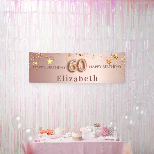Jubiläum Rose Goldstars Banner (Party)