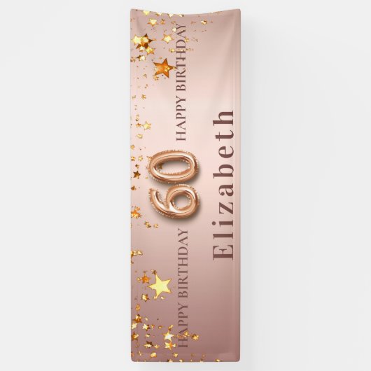 Jubiläum Rose Goldstars Banner (Vertikal)