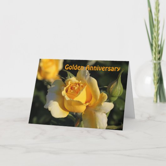 Jubiläum-Rose Karte (Vorderseite)
