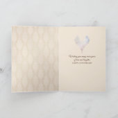 Jubiläum Rosenbukett auf Damast Karte (Innenseite)