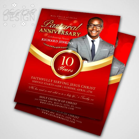 Jubiläum Rote Kirche - Ereignis Flyer