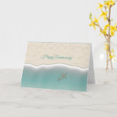 Jubiläum Sandy Beach Pigeon Tracks Karte (Gelbe Blume)