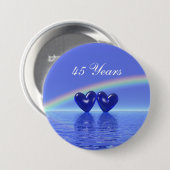 Jubiläum Sapphire Hearts Button (Vorne & Hinten)
