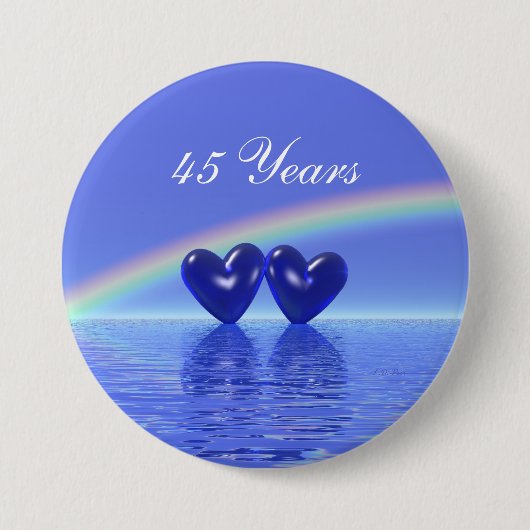 Jubiläum Sapphire Hearts Button (Vorderseite)