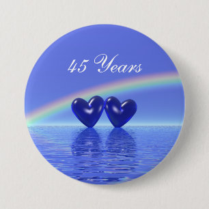 Jubiläum Sapphire Hearts Button