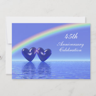 Jubiläum Sapphire Hearts Einladung
