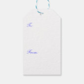 Jubiläum Sapphire Hearts Geschenkanhänger (Rückseite)