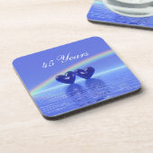 Jubiläum Sapphire Hearts Getränkeuntersetzer (Linke Seite)