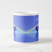 Jubiläum Sapphire Hearts Jumbo-Tasse (Vorderseite)