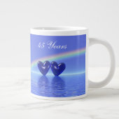 Jubiläum Sapphire Hearts Jumbo-Tasse (Rechts)