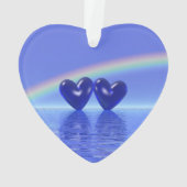 Jubiläum Sapphire Hearts Ornament (Rückseite)