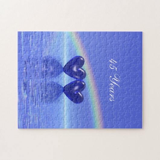 Jubiläum Sapphire Hearts Puzzle (Horizontal)