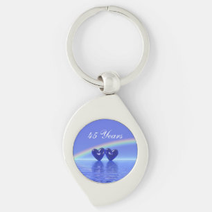 Jubiläum Sapphire Hearts Schlüsselanhänger