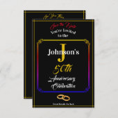 Jubiläum & Save the Date - Name und Datum - (Vorne/Hinten)