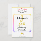 Jubiläum & Save the Date - Name und Datum - (Vorderseite)