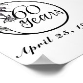 Jubiläum-Schild Poster (Ecke)