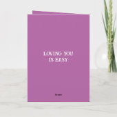 Jubiläum schöne Ehefrau lila blaues Foto Karte (Rückseite)