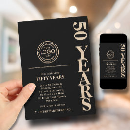 Jubiläum-Schwarz Einladung
