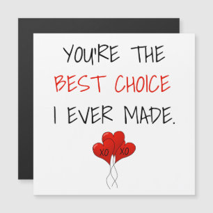 Jubiläum Sie sind die beste Choice Heart Card Magnetkarte