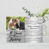 Jubiläum Silber Jahre im MAKING-Foto Einladung (Stehend Vorderseite)