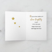 Jubiläum Silver Gold und Silver Look Karte (Innenseite)