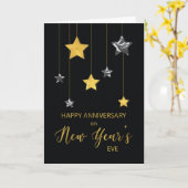 Jubiläum Silver Gold und Silver Look Karte (Gelbe Blume)