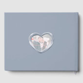 Jubiläum Silver Hochzeit Foto Herzen 25 Jahre Gästebuch (Rückseite)