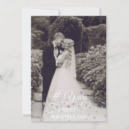 Jubiläum Silver JAARS INTO FREVER Vow Erneuerung Einladung