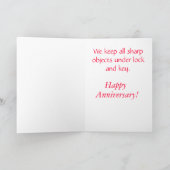 Jubiläum-Spaß Karte (Innenseite)