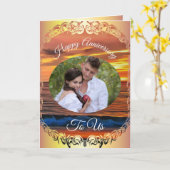 Jubiläum Sunset 1577 Karte (Gelbe Blume)