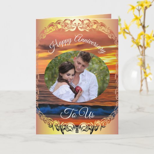 Jubiläum Sunset 1577 Karte (Gelbe Blume)