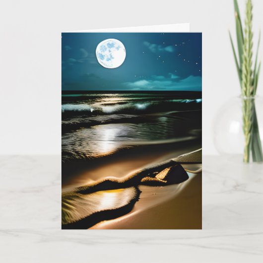 Jubiläum Sweetheart Schöner Ozean Karte (Vorderseite)