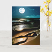 Jubiläum Sweetheart Schöner Ozean Karte (Gelbe Blume)